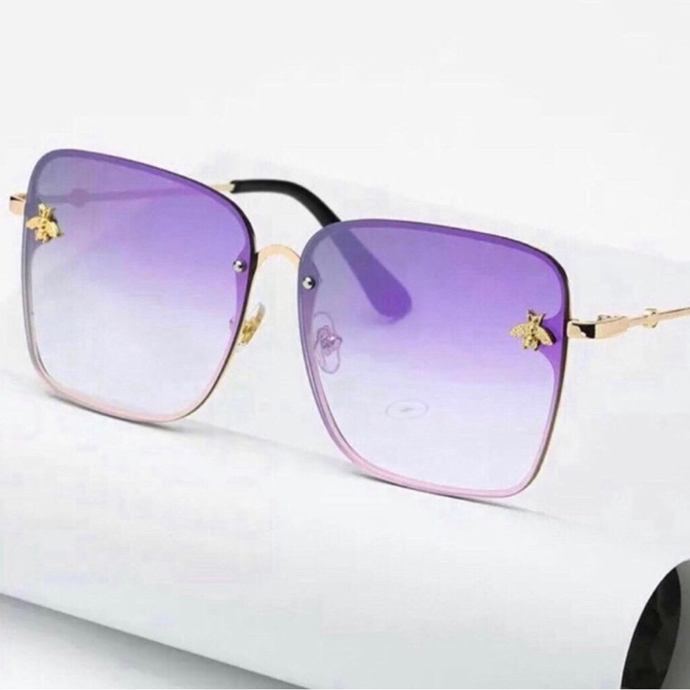 Purple Gradient Square Women's Sunglasses